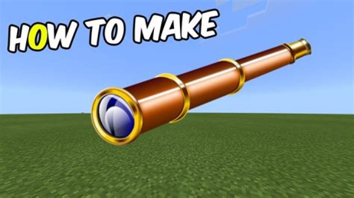 How do you make a Minecraft telescope?