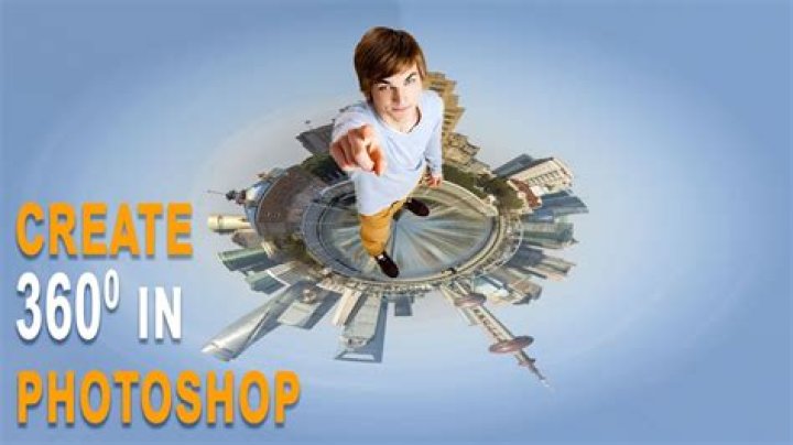 How do you make a photo 360 in Photoshop?