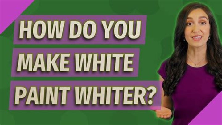 How do you make white paint whiter?