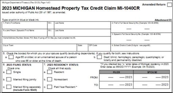 How do you qualify for the Michigan homestead property tax credit?