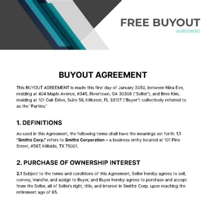 How do you record the buyout of a partner?