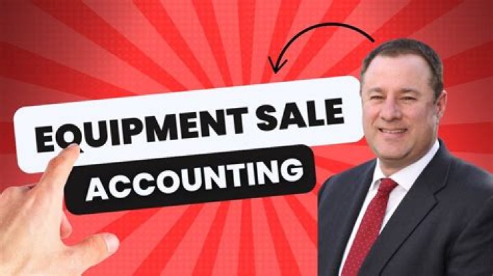 How do you record the sale of equipment?