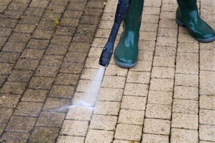 How do you remove concrete splatters from a patio?