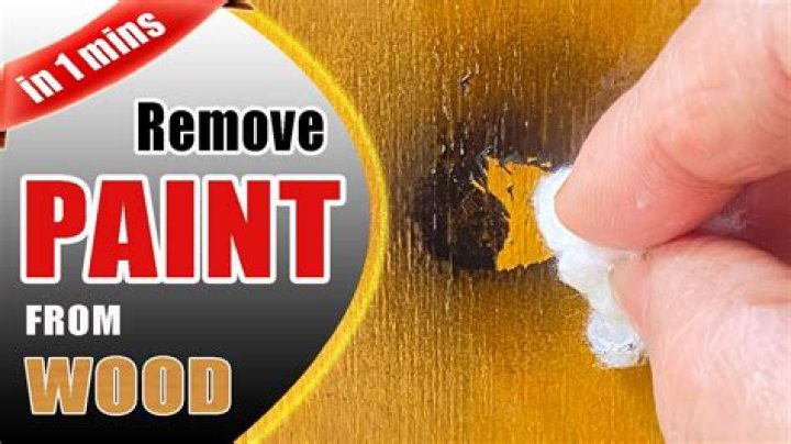 How do you remove paint from wood without paint remover?