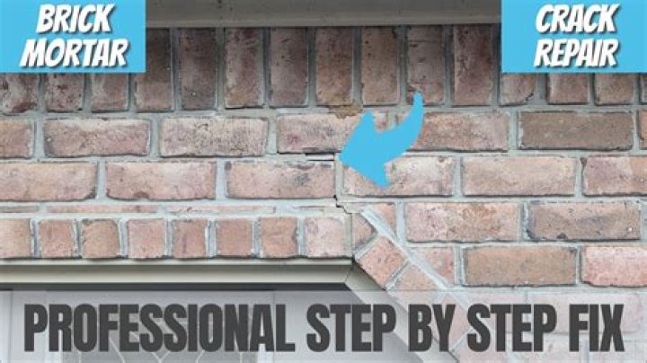 How do you repair cracks in brick mortar?