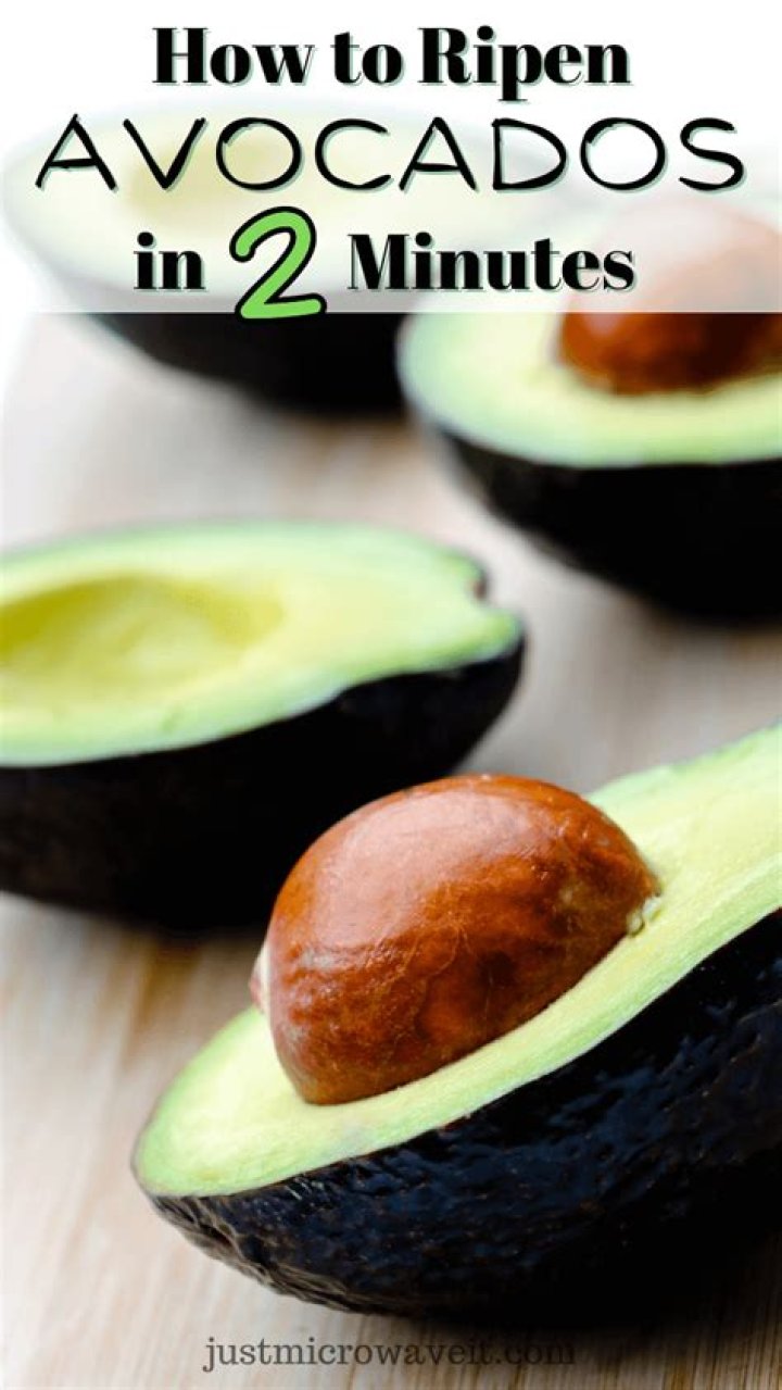 How do you ripen an avocado in 2 minutes?