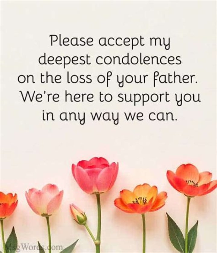 How do you say my father passed away?