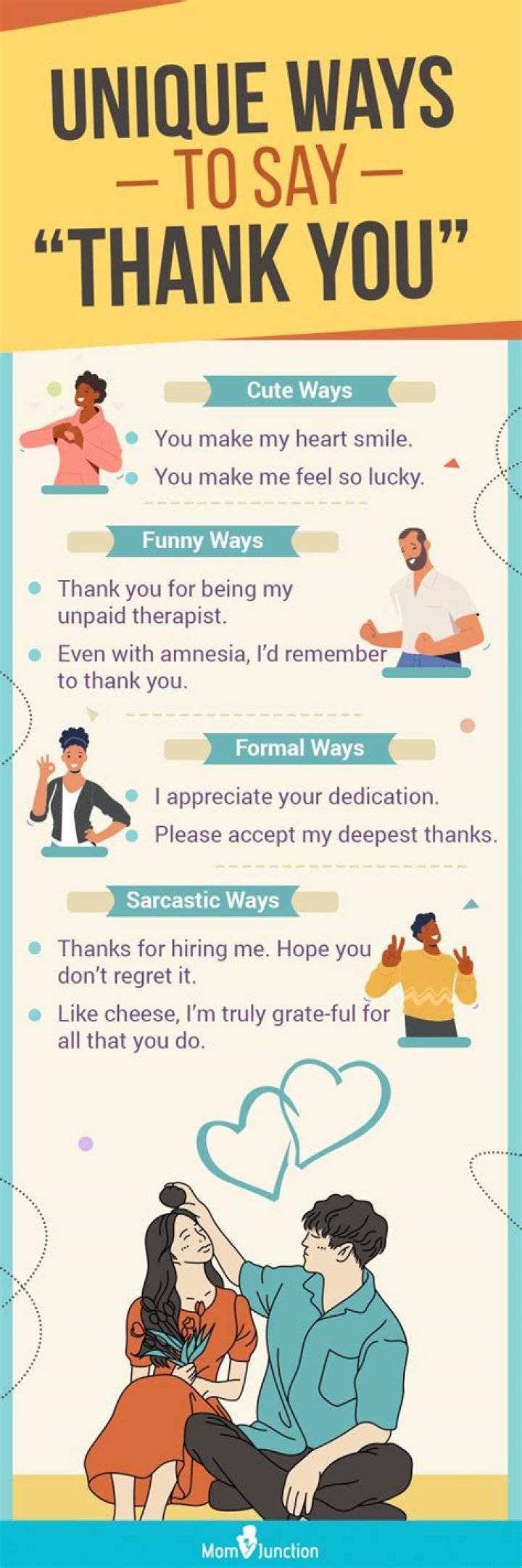 How do you say thank you for your husband?