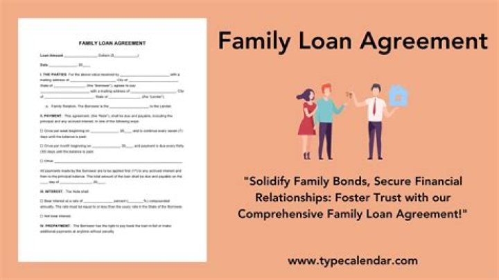 How do you structure a family loan?