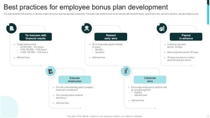 How do you structure an employee bonus plan?