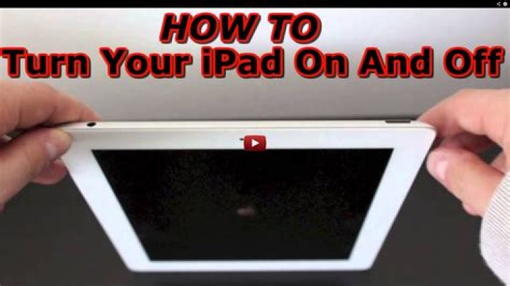 How do you turn a iPad on?