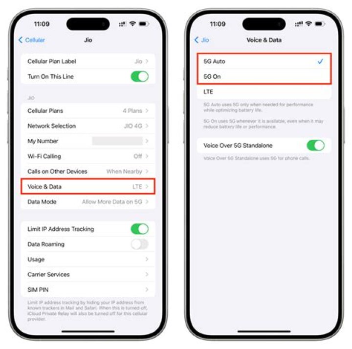 How do you turn off LTE on iPhone?