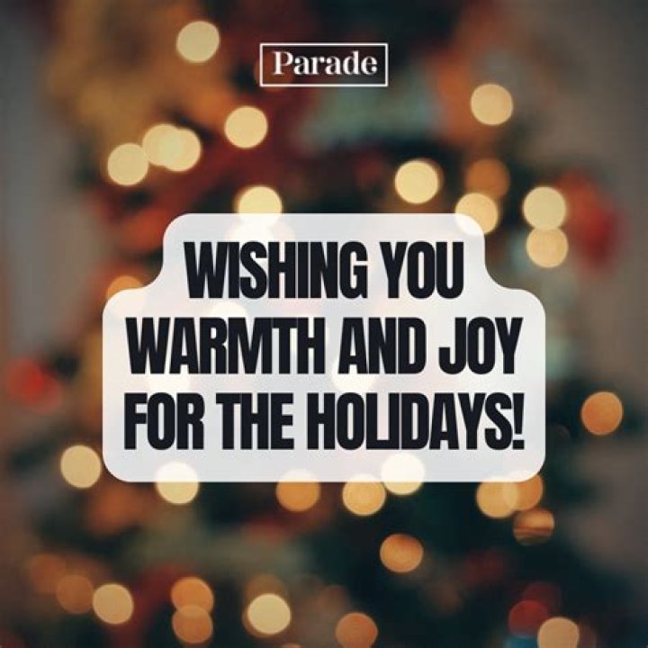 How do you wish someone a good holiday season?