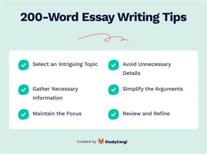 How do you write a 200 300 word essay?