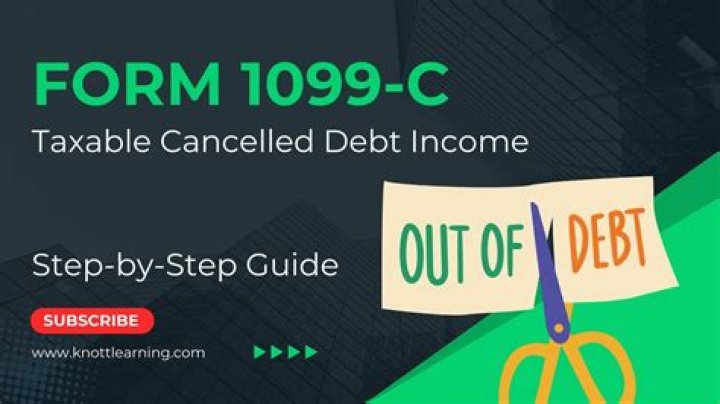 How does a 1099-C form affect your taxes?