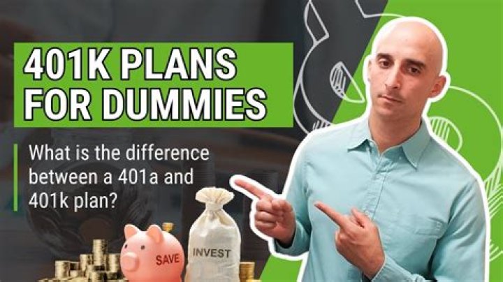How does a 401k work for dummies?