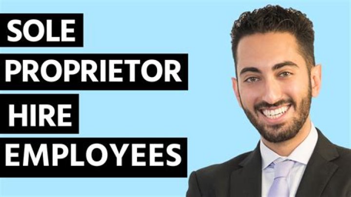 How does a sole proprietor hire employees?