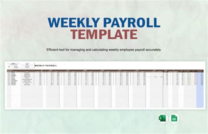 How does payroll work for weekly pay?