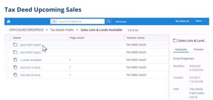 How does tax deed sale work in Florida?