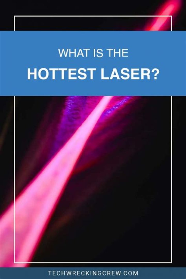 How hot is the hottest laser?
