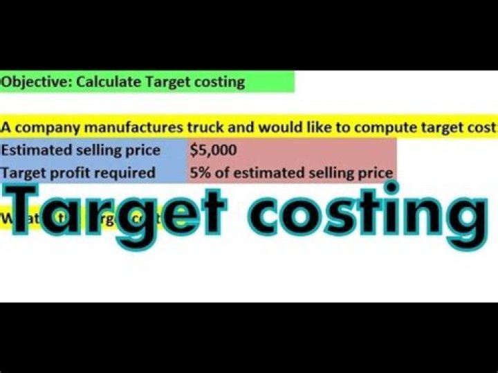 How is target cost determined?