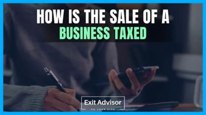 How is the sale of a business taxed?