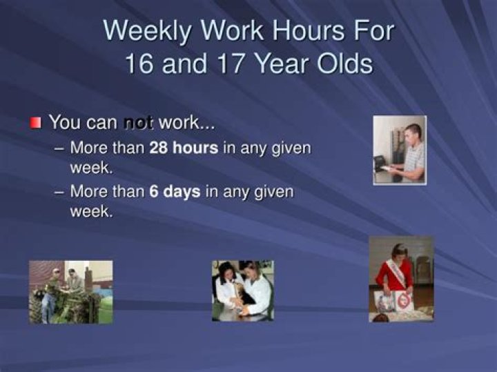 How long can 16 year olds work weekly?
