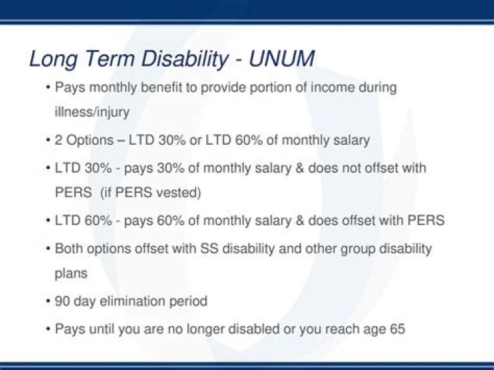 How long will Unum pay long term disability?