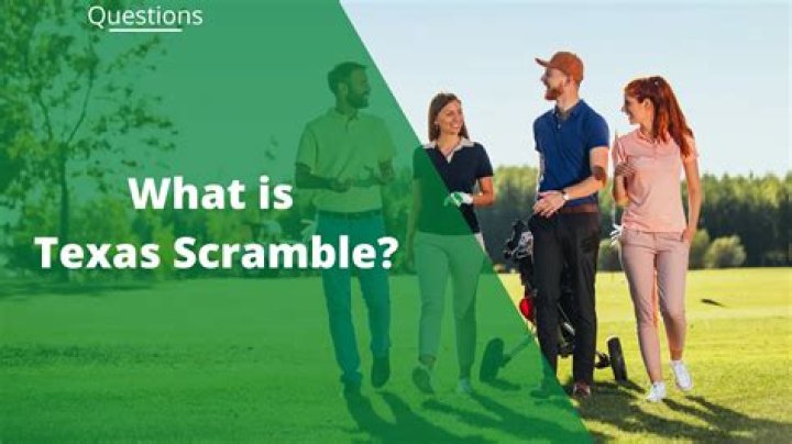 How many drives are in a Texas Scramble?