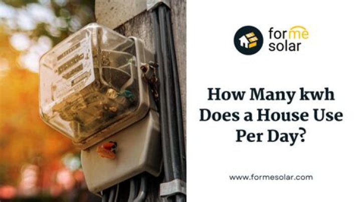 How many kw does a house use per day?