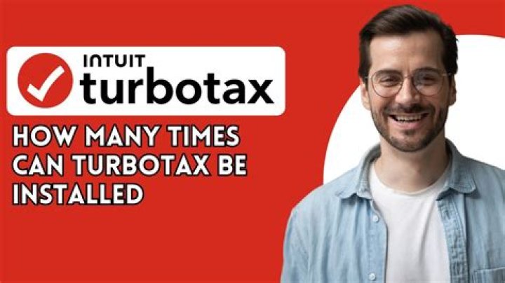 How many times can TurboTax be installed?