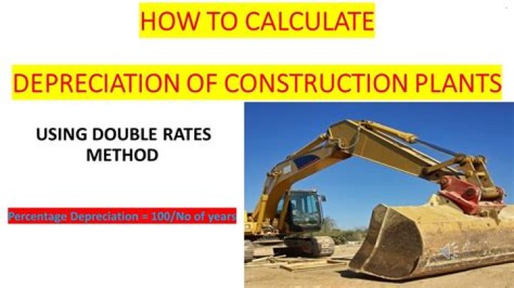 How many years do you depreciate construction equipment?