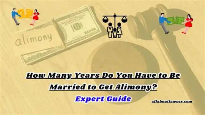 How many years do you have to be married to get alimony in NY?
