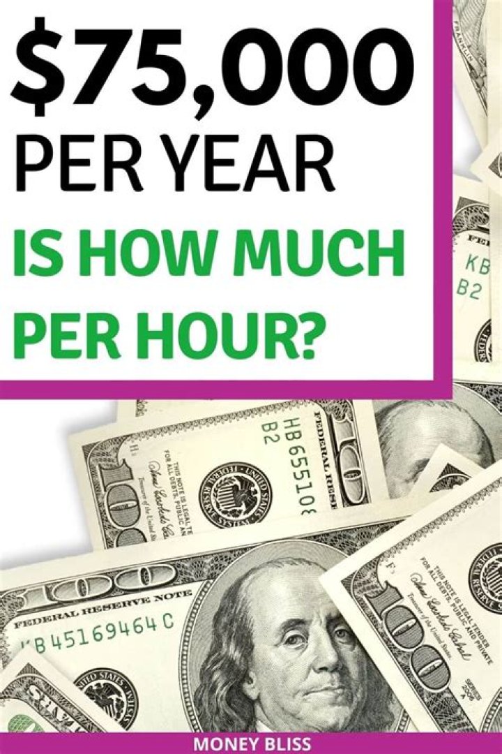 How much an hour is 75000 a year?