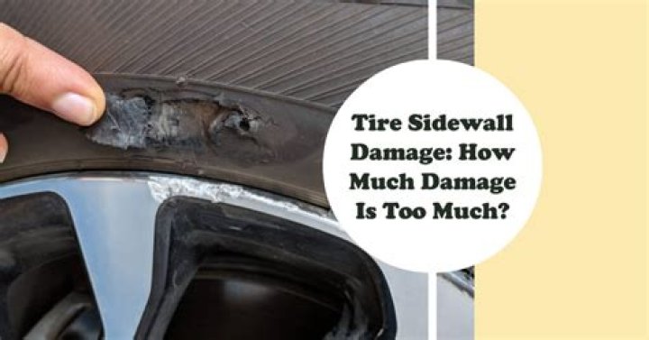 How much damage to a tire sidewall is too much?