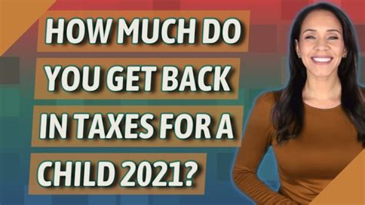 How much do you get back in taxes per child?