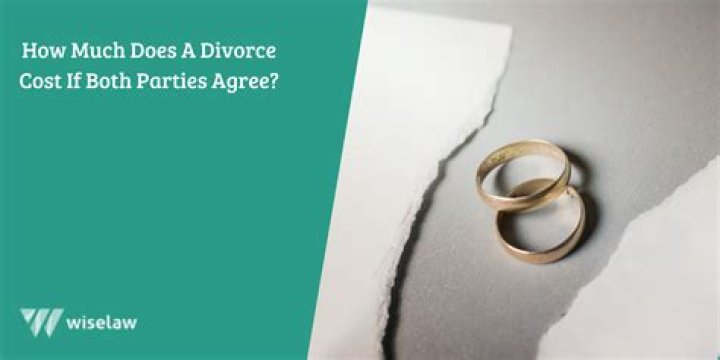 How much does a divorce cost if both parties agree?
