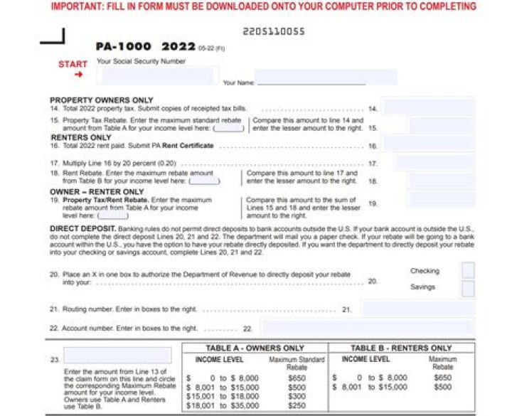 How much does a PA-100 form cost?