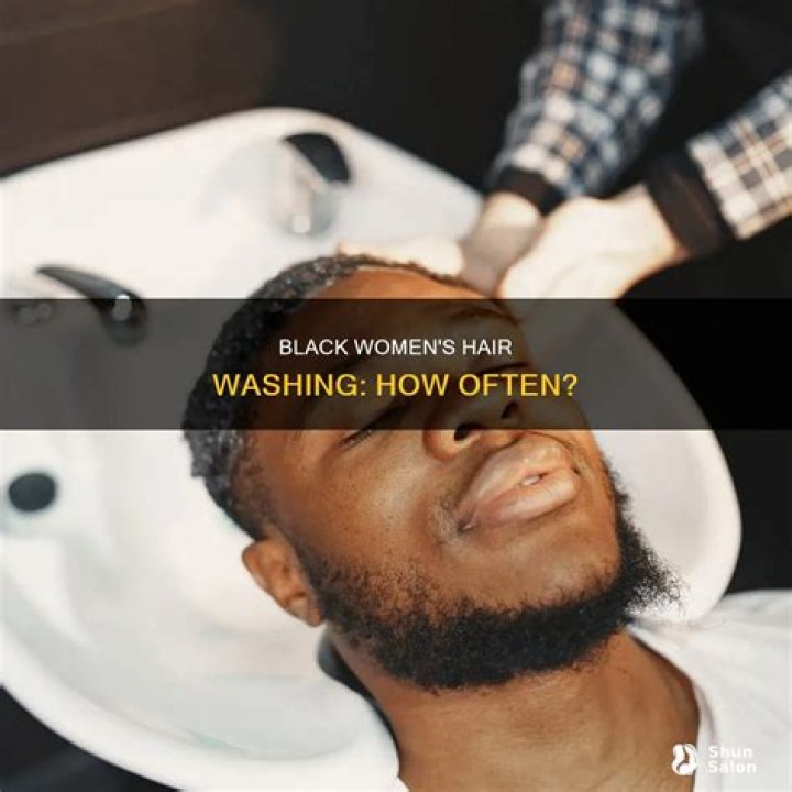 How often should black females wash their hair?