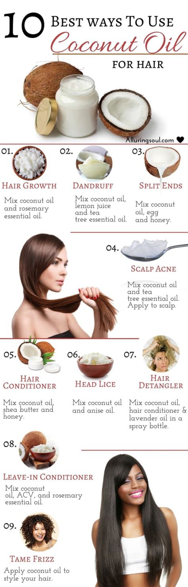 How often should you out coconut oil in your hair?