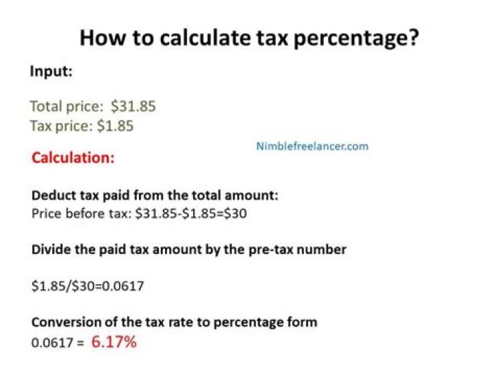 How to calculate sales tax backwards from total?