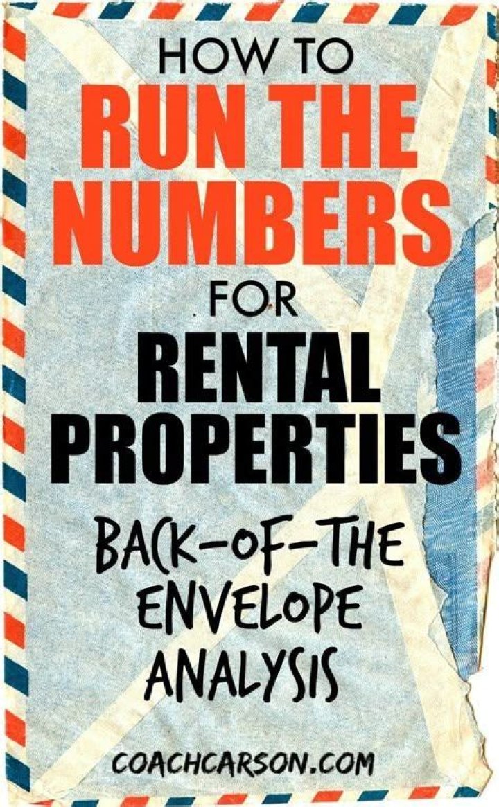 How to run the numbers for rental properties?