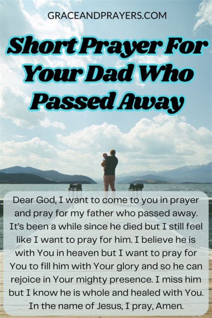 How to say I Miss you Dad who passed away?