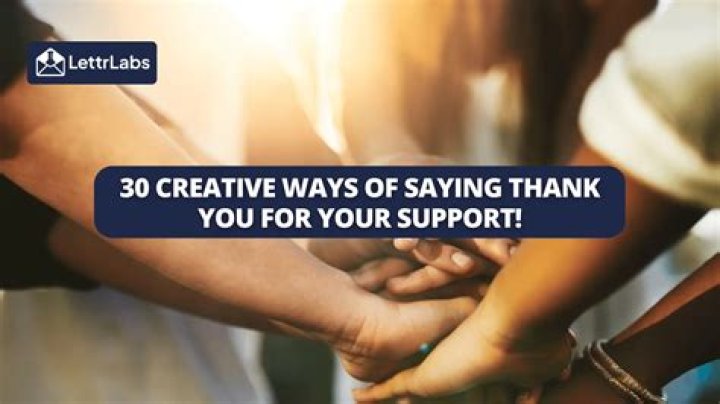 How to thank someone for help or support?