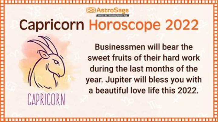 Is 2022 good for Capricorn?