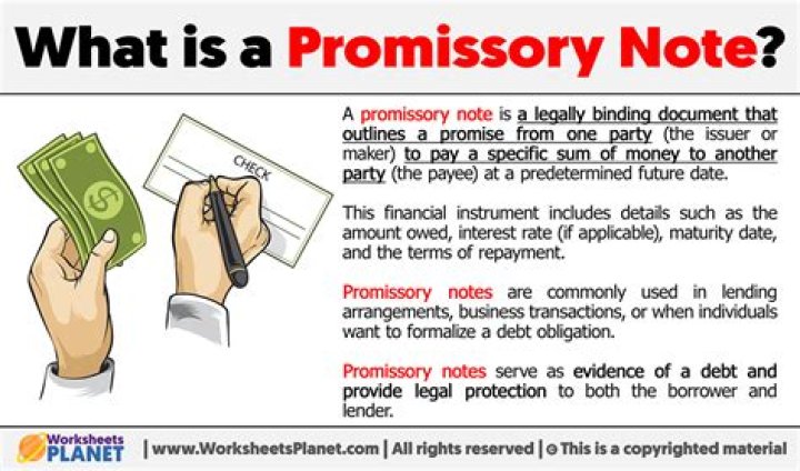 Is a promissory note required?