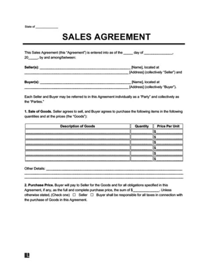 Is a sale agreement binding?