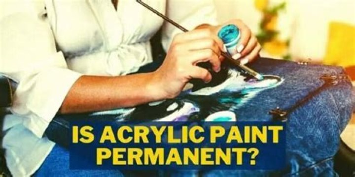 Is acrylic paint permanent once dry?