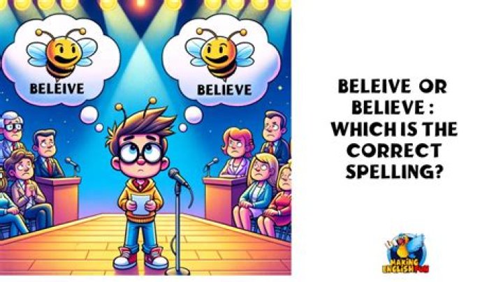 Is believe correct?