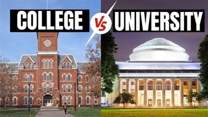 Is college and university the same thing?